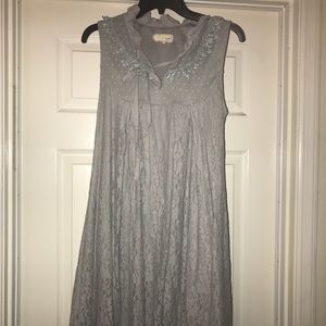 A’Reve size L light blue dress, ties in back